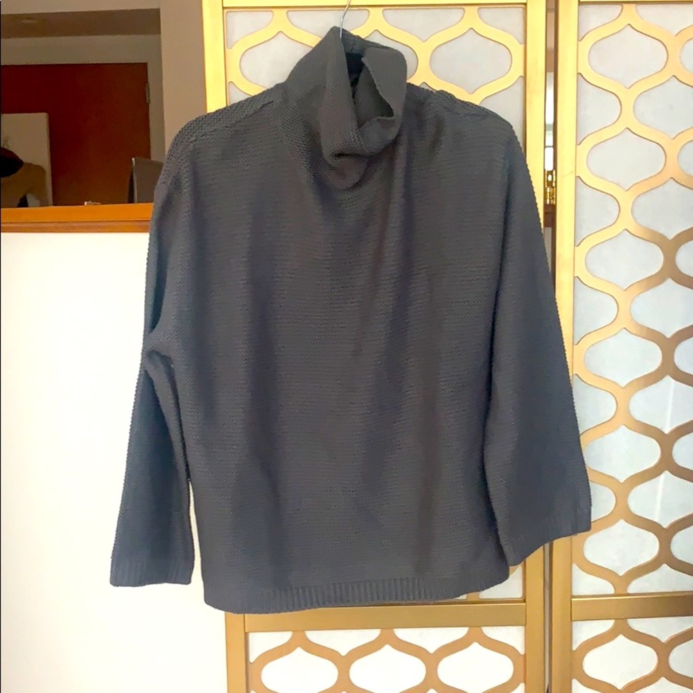 Gray Turtleneck Sweater
